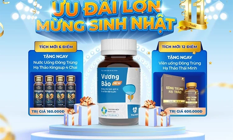 VƯƠNG BẢO ƯU ĐÃI LỚN – MỪNG SINH NHẬT 11 TUỔI